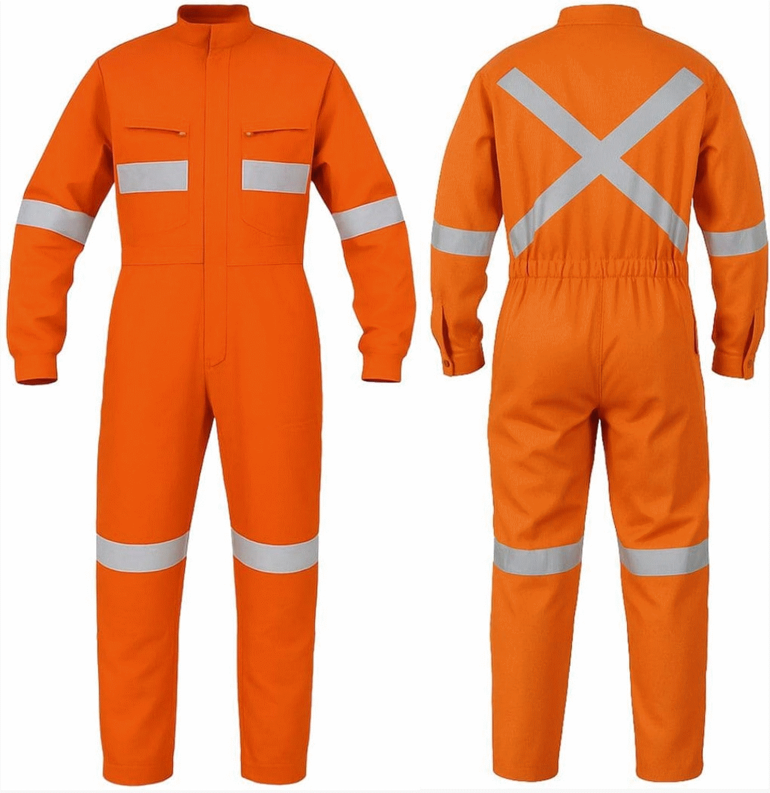Overol Poplin Naranja C/Reflectante 360º ACKERAND