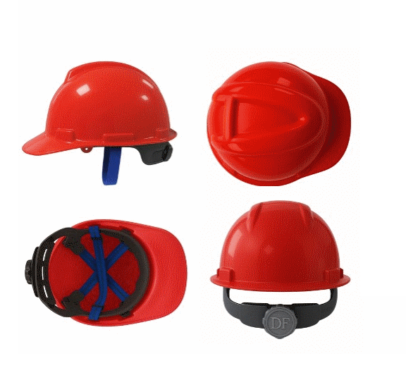 Casco Rojo Arnés Tela-Ajuste Roller-DRILO